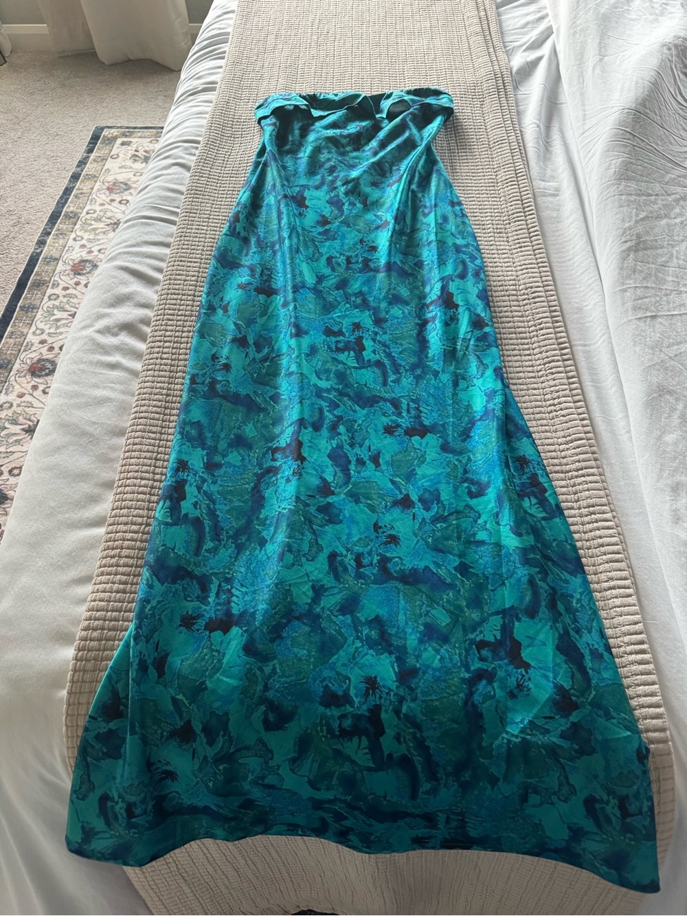 Hello Molly Highway to Heaven Maxi Dress Blue Green (Size 6) LIKE NEW - Picture 6 of 12